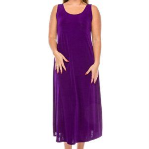 NEW JoStar Purple Slinky Long Tank Dress